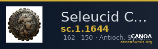 Seleucid Coins (part 2) 1644 — CANOA