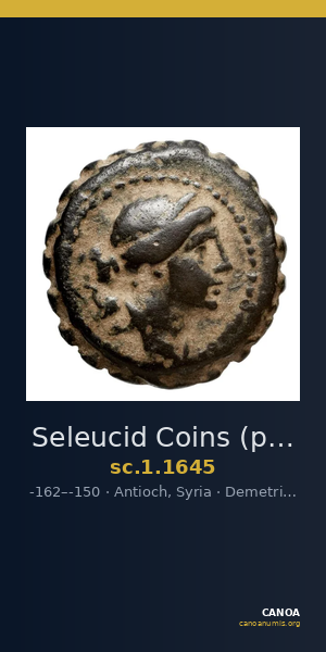 Seleucid Coins (part 2) 1645 — CANOA