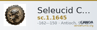 Seleucid Coins (part 2) 1645 — CANOA