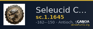 Seleucid Coins (part 2) 1645 — CANOA