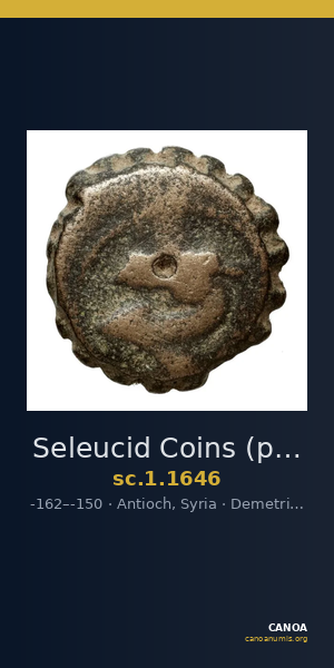 Seleucid Coins (part 2) 1646 — CANOA