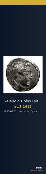 Seleucid Coins (part 2) 1655 — CANOA