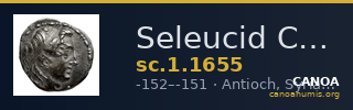 Seleucid Coins (part 2) 1655 — CANOA
