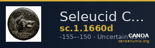 Seleucid Coins (part 2) 1660d — CANOA