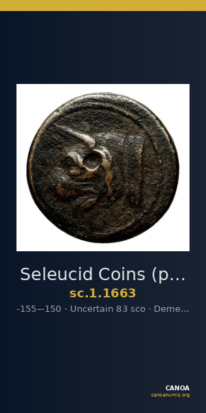 Seleucid Coins (part 2) 1663 — CANOA