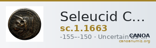 Seleucid Coins (part 2) 1663 — CANOA