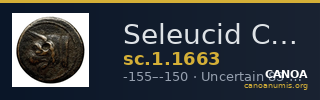 Seleucid Coins (part 2) 1663 — CANOA