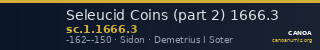 Seleucid Coins (part 2) 1666.3 — CANOA