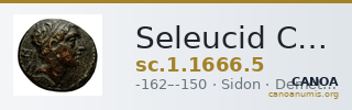Seleucid Coins (part 2) 1666.5 — CANOA