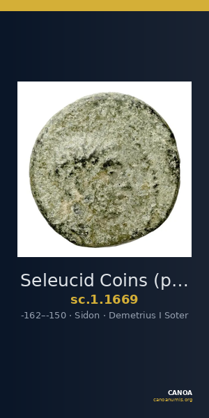 Seleucid Coins (part 2) 1669 — CANOA