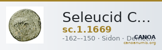 Seleucid Coins (part 2) 1669 — CANOA