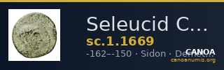 Seleucid Coins (part 2) 1669 — CANOA