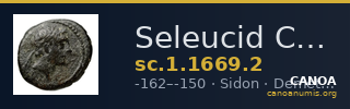 Seleucid Coins (part 2) 1669.2 — CANOA