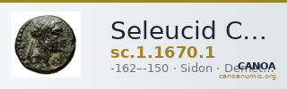 Seleucid Coins (part 2) 1670.1 — CANOA