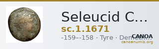 Seleucid Coins (part 2) 1671 — CANOA