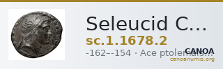 Seleucid Coins (part 2) 1678.2 — CANOA