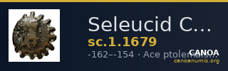 Seleucid Coins (part 2) 1679 — CANOA