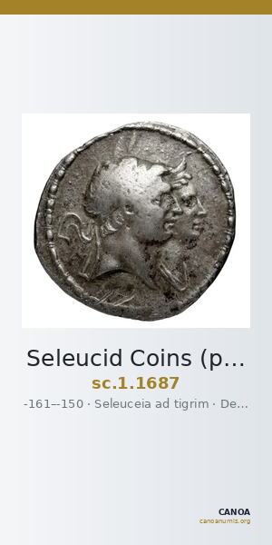 Seleucid Coins (part 2) 1687 — CANOA