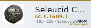 Seleucid Coins (part 2) 1689.1 — CANOA