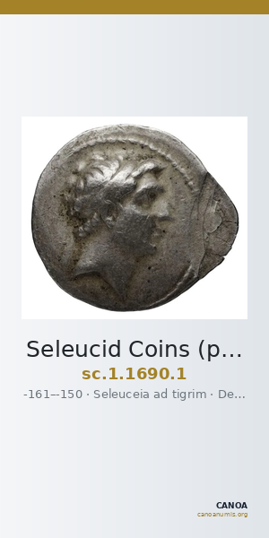 Seleucid Coins (part 2) 1690.1 — CANOA