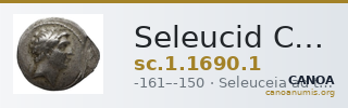 Seleucid Coins (part 2) 1690.1 — CANOA