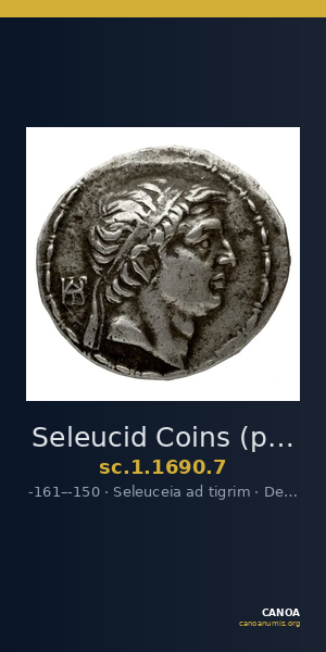 Seleucid Coins (part 2) 1690.7 — CANOA