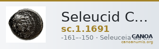 Seleucid Coins (part 2) 1691 — CANOA
