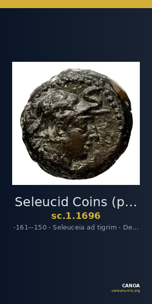 Seleucid Coins (part 2) 1696 — CANOA