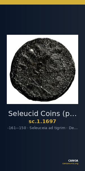 Seleucid Coins (part 2) 1697 — CANOA