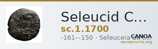 Seleucid Coins (part 2) 1700 — CANOA