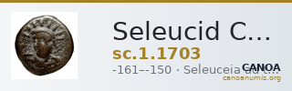 Seleucid Coins (part 2) 1703 — CANOA