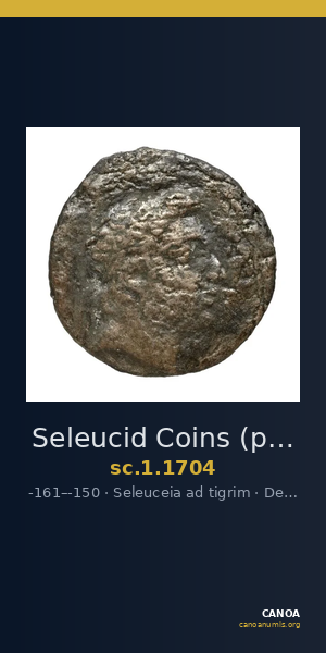 Seleucid Coins (part 2) 1704 — CANOA