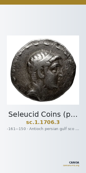 Seleucid Coins (part 2) 1706.3 — CANOA