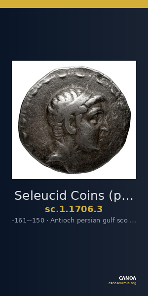 Seleucid Coins (part 2) 1706.3 — CANOA
