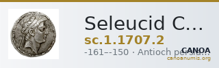 Seleucid Coins (part 2) 1707.2 — CANOA