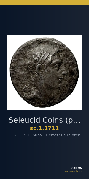 Seleucid Coins (part 2) 1711 — CANOA