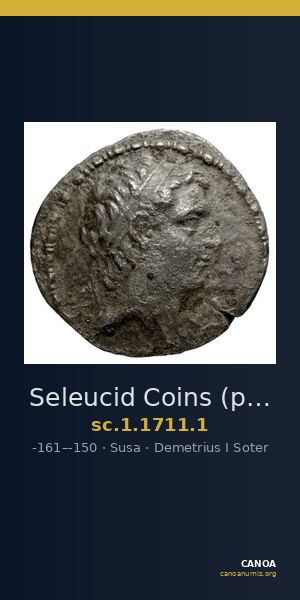 Seleucid Coins (part 2) 1711.1 — CANOA