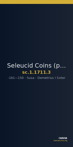 Seleucid Coins (part 2) 1711.3 — CANOA