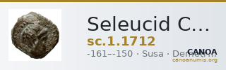 Seleucid Coins (part 2) 1712 — CANOA