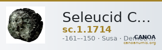 Seleucid Coins (part 2) 1714 — CANOA