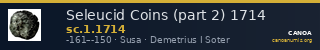 Seleucid Coins (part 2) 1714 — CANOA