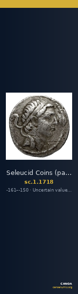 Seleucid Coins (part 2) 1718 — CANOA