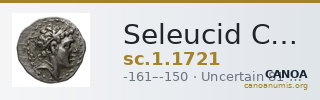 Seleucid Coins (part 2) 1721 — CANOA