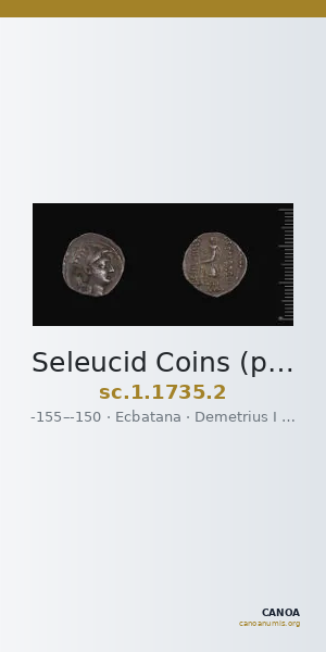 Seleucid Coins (part 2) 1735.2 — CANOA