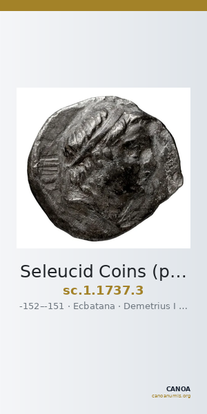 Seleucid Coins (part 2) 1737.3 — CANOA