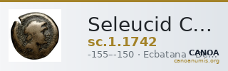 Seleucid Coins (part 2) 1742 — CANOA
