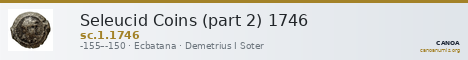 Seleucid Coins (part 2) 1746 — CANOA