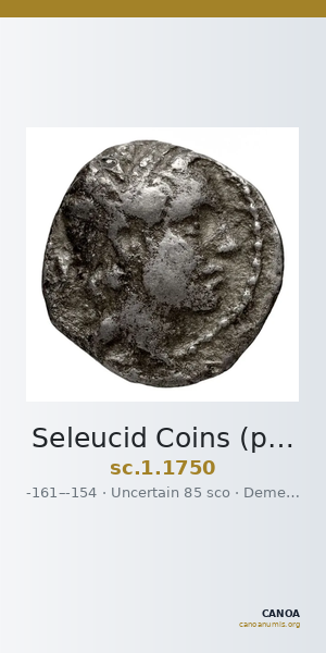 Seleucid Coins (part 2) 1750 — CANOA