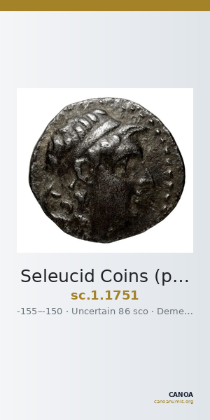 Seleucid Coins (part 2) 1751 — CANOA