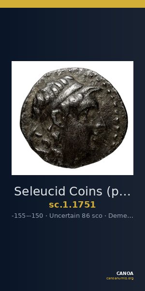 Seleucid Coins (part 2) 1751 — CANOA